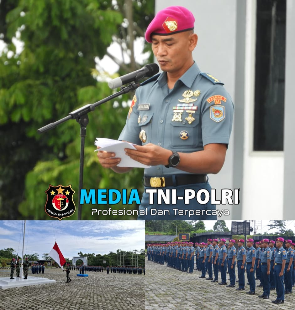 Aspers Danpasmar 3 Pimpin Upacara Peringatan Hari Sumpah Pemuda Ke-96 di Mako Pasmar 3