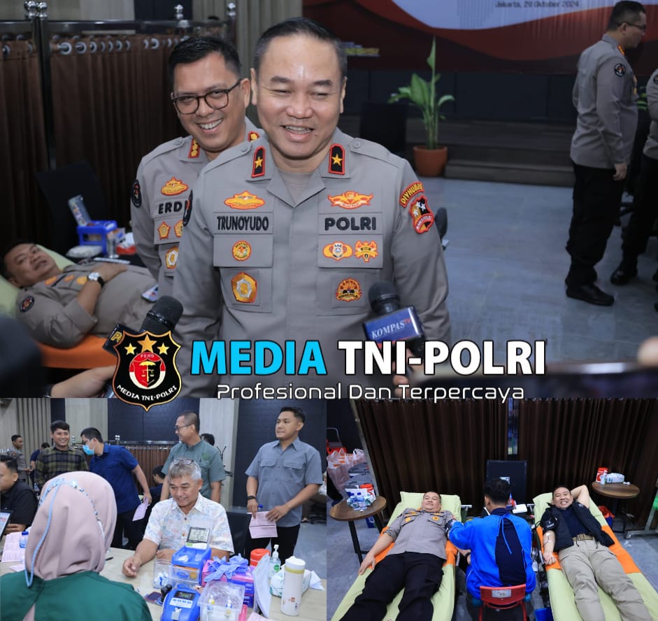 Hari Jadi Humas Polri ke-73, Divhumas Polri Gelar Donor Darah Bersama Media