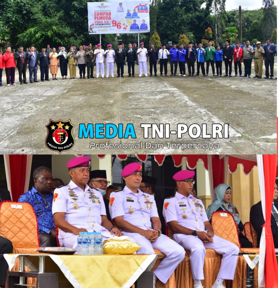 Asops Danpasmar 3 Hadiri Upacara Peringatan Hari Sumpah Pemuda di Kabupaten Sorong