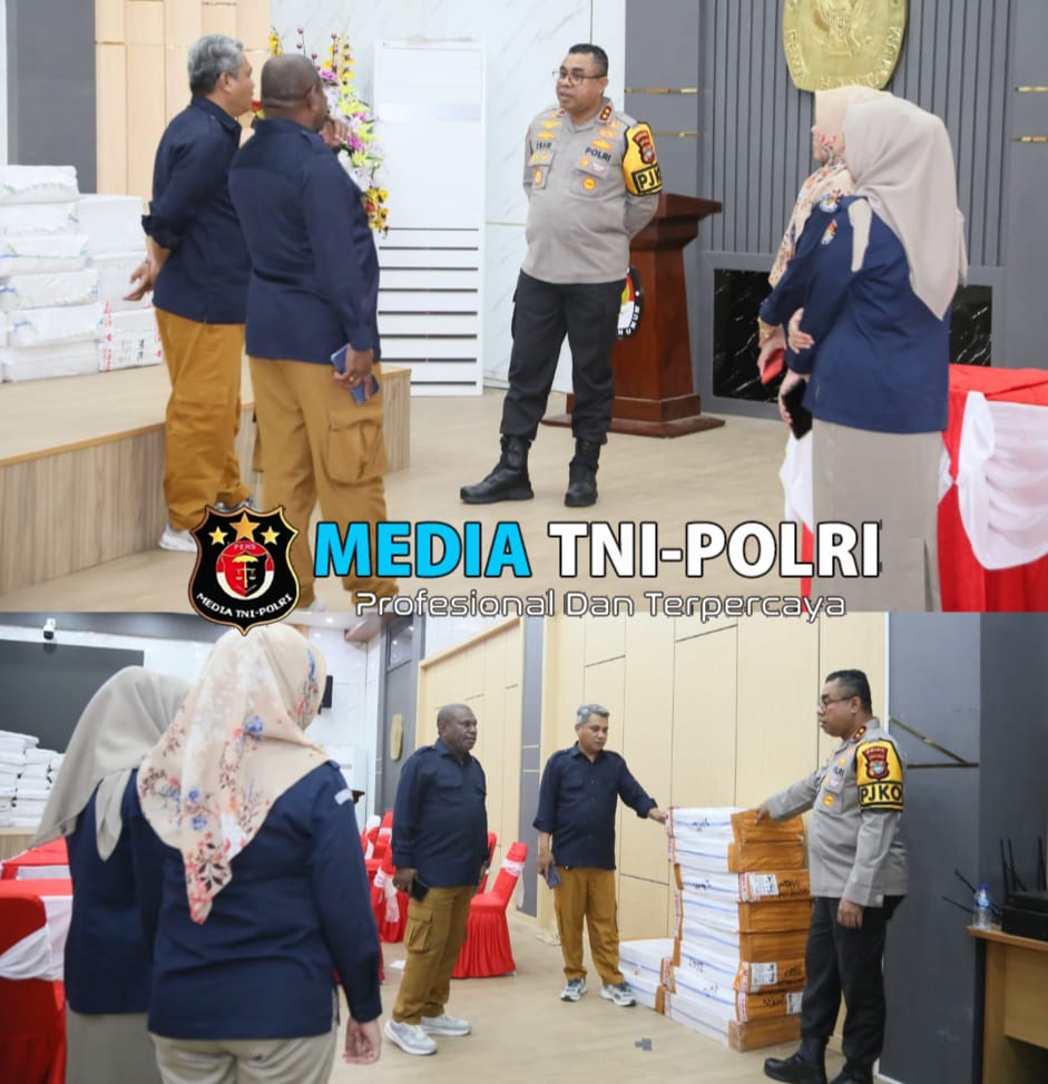 Kapolda Papua Barat Kunjungi KPU Papua Barat Cek Logistik Pilkada
