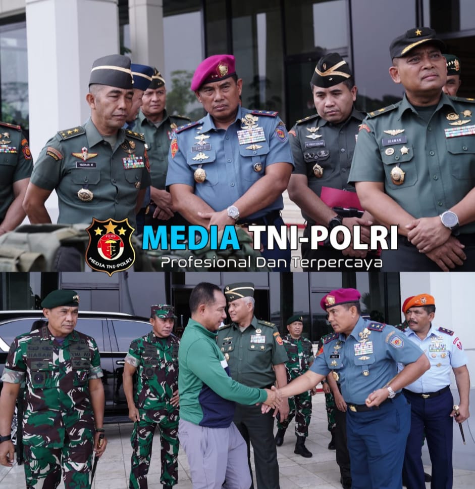 Dankormar Dampingi Panglima TNI Tinjau Gelar Bekal Kaporlap dan Kapsatla Satgas Opsdagri Tahun 2025