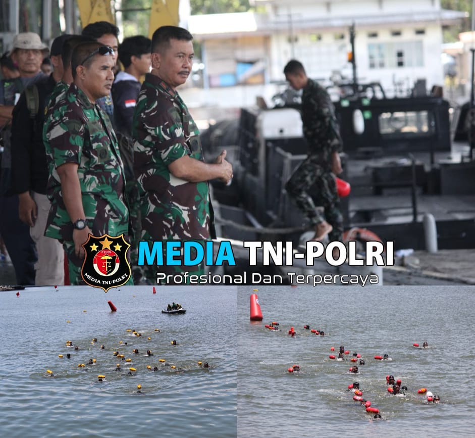 Beri Semangat Atlet Binsat Pasmar 3, Komandan Pasmar 3 Hadir Langsung di Dermaga Koarmada II