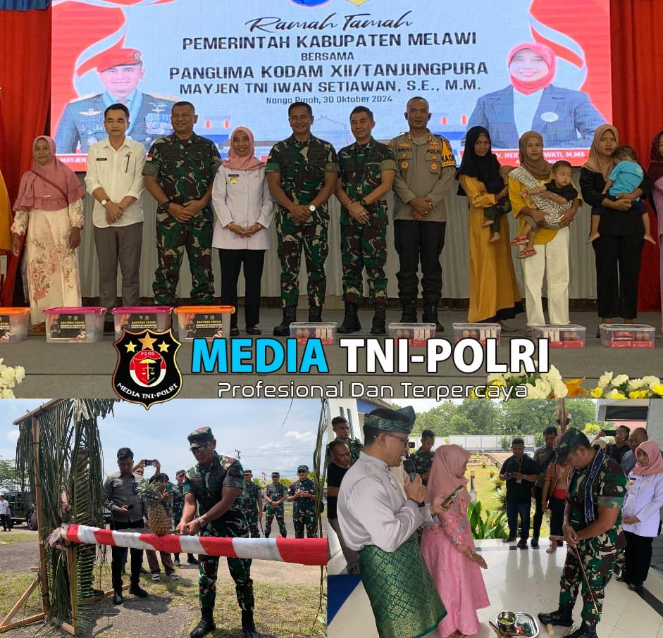 Kunjungi Melawi, Pangdam XII/Tpr Silaturahmi Dengan Forkopimda dan Beri Makan Siang Gratis