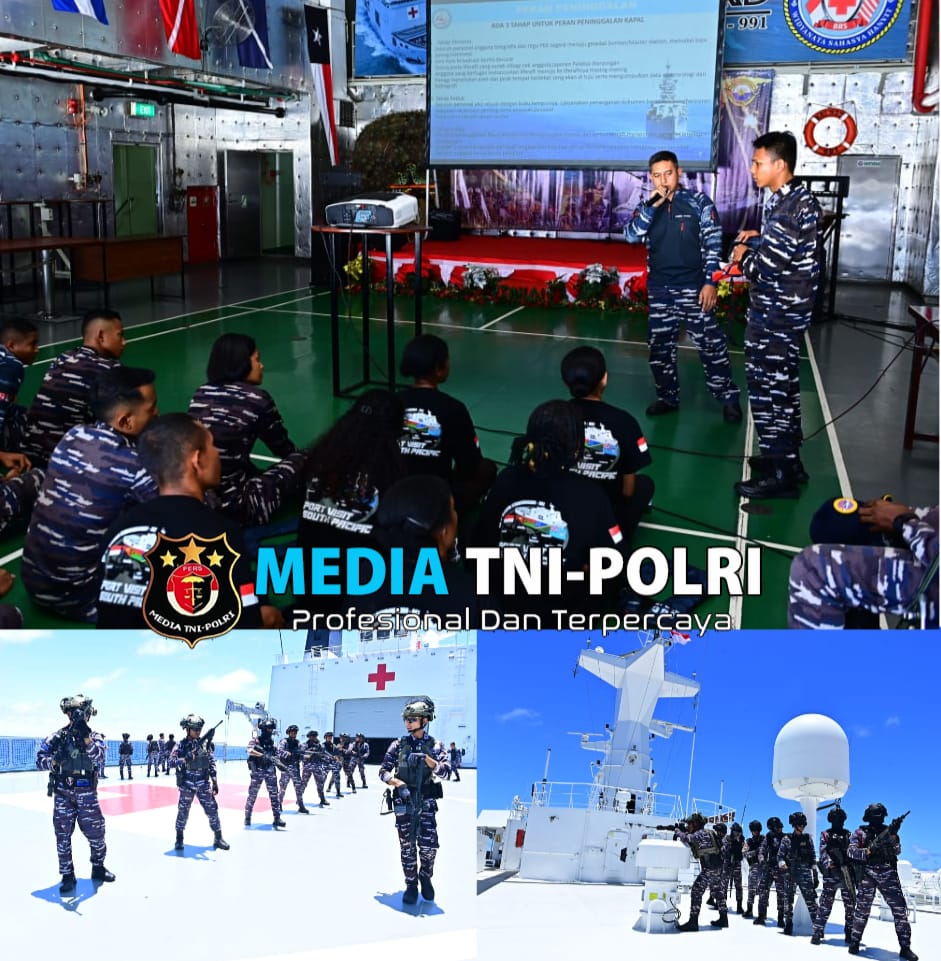 Tiada Hari Tanpa Latihan, Satgas Port Visit 2024 Gelar Latihan VBSS, Peran Kebocoran dan Peran Peninggalan Kapal