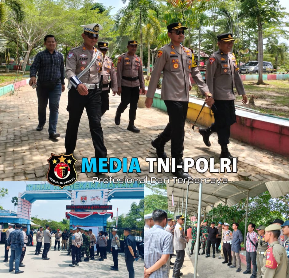 Kapolres Mesuji Pimpin Langsung Apel Pengamanan Debat Calon Bupati Mesuji Di GSG Taman Kehati