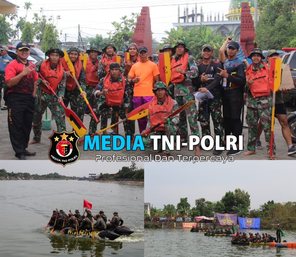 Satukan Kekuatan, Tim Binsat Pasmar 3 Taklukan Materi Dayung PK