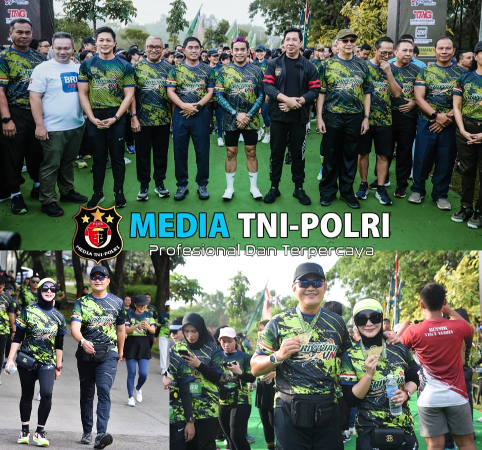 Ikuti Sriwijaya Run, Danrem 044/Gapo Ajak Pola Hidup Sehat Dengan Olahraga Rutin