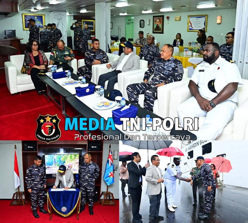 Sambut Hangat, Satgas Port Visit 2024 Tiba di Negara Fiji