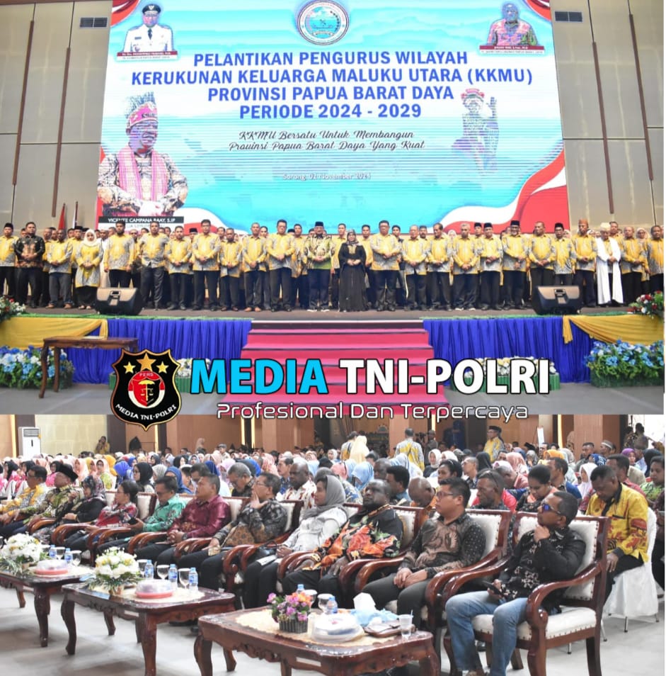 Pabandya Watpers Pasmar 3 Hadiri Pelantikan Pengurus Wilayah KKMU Papua Barat Daya Periode 2024-2029