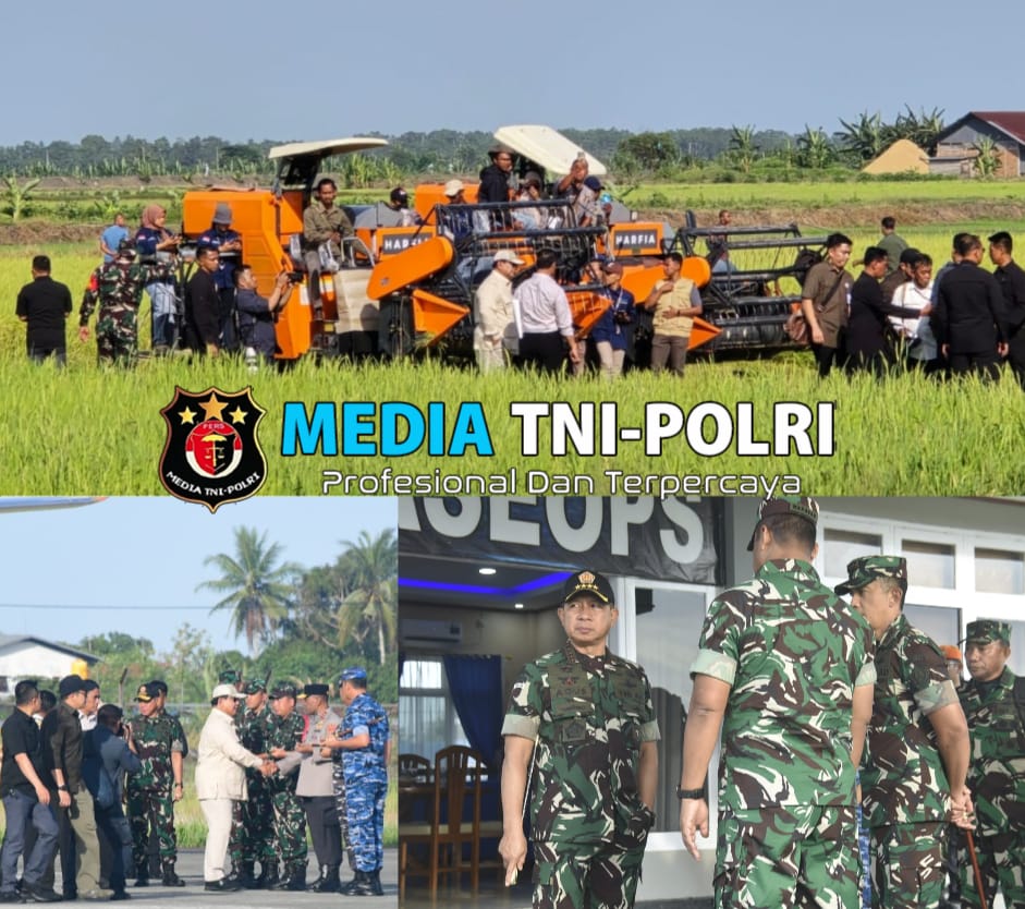 Panglima TNI Dampingi Presiden RI Tinjau Program Swasembada Pangan Nasional di Merauke