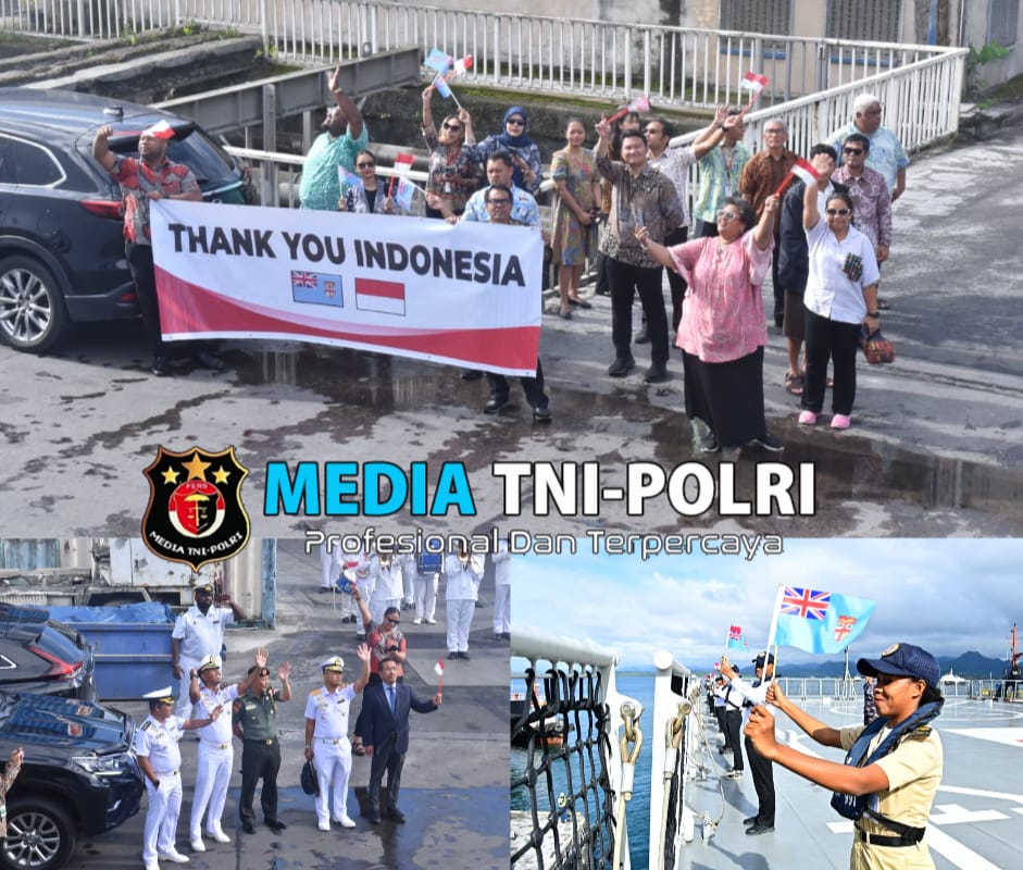 Tuntas Misi di Negara Fiji, Satgas Port Visit 2024 Dilepas Dubes RI dan Kas Koarmada III Menuju Vanuatu