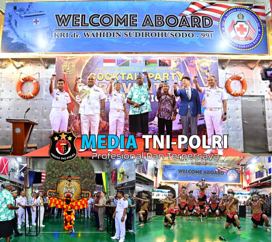 Sukses dan Meriah, Satgas Port Visit 2024 Gelar Cocktail Party di Fiji