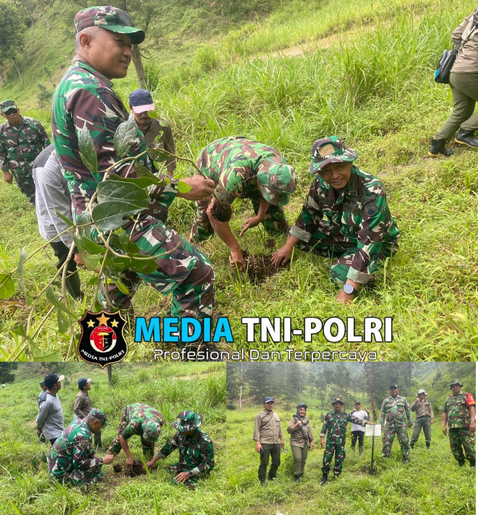 Koramil Selo Lakukan Perawatan Dan Penanaman Pohon di Tuk Babon