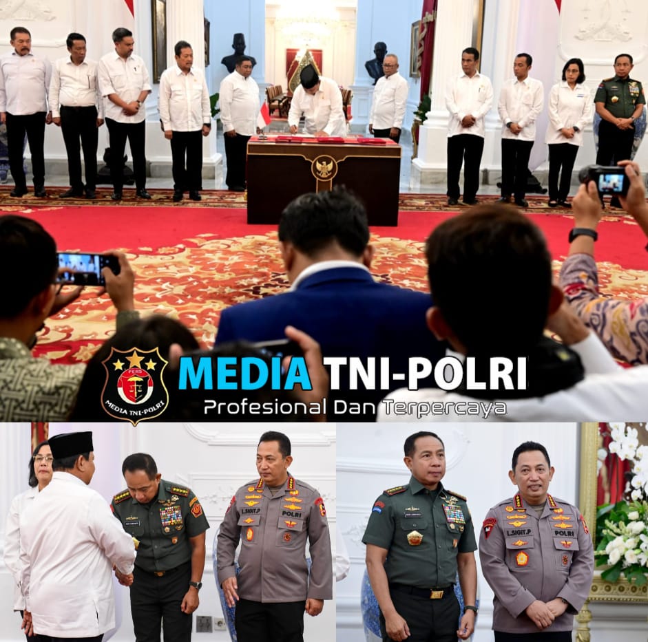 Panglima TNI Hadiri Penandatanganan PP Penghapusan Piutang Macet UMKM di Istana Negara