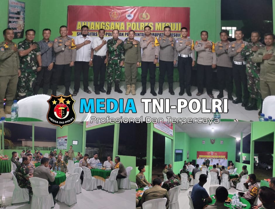 Waka Polres Mesuji Bersama PJU Polres Mesuji Anjangsana ke-Kantor Koramil 0426/01 Simpang Pematang