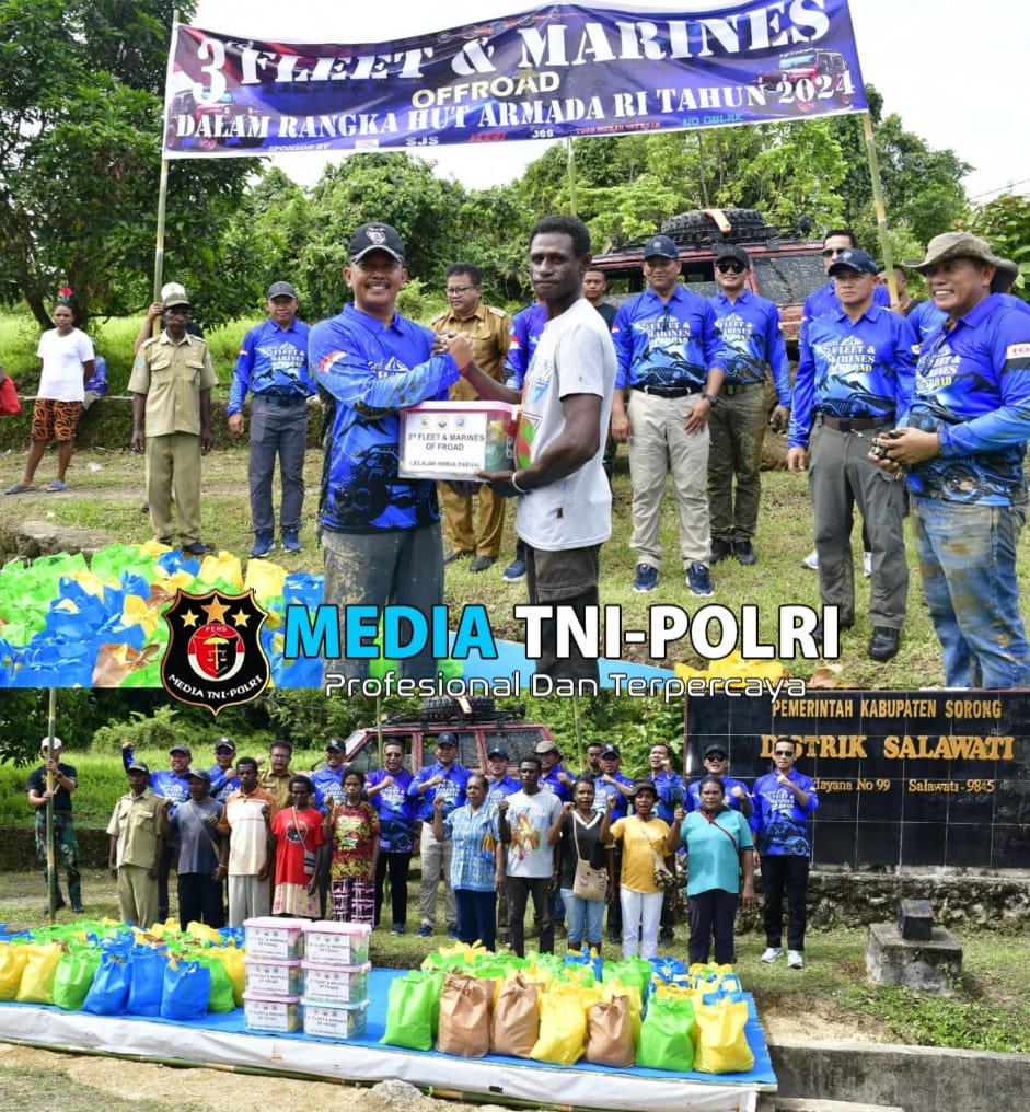 Meriahkan HUT Armada RI, Pasmar 3 Gelar Bakti Sosial