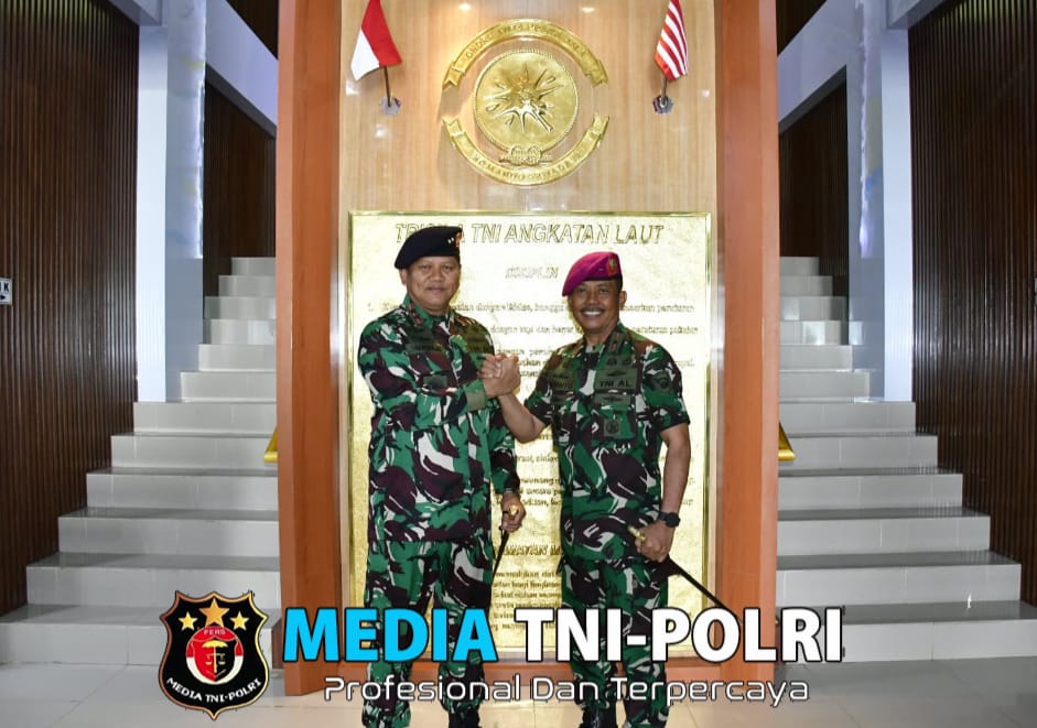 Jelang Akhir Tugasnya, Komandan Pasmar 3 Laksanakan Silaturahmi Ke Pangkoarmada III