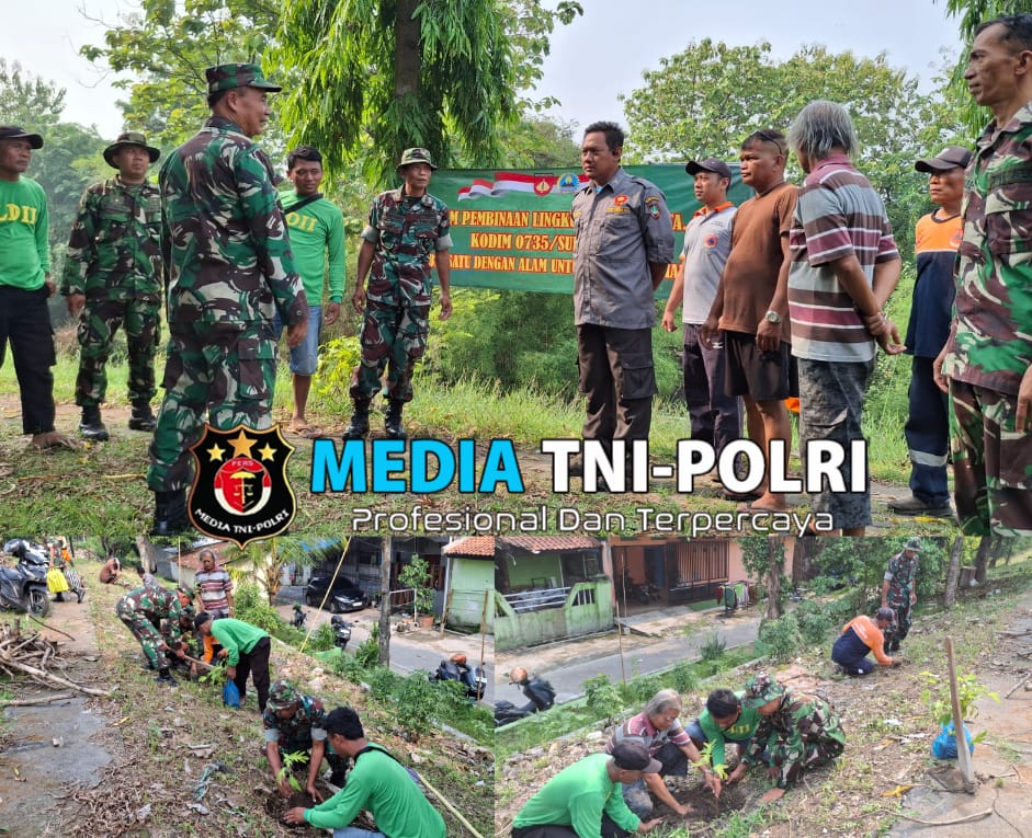 Untuk Menjaga Kelestarian Alam Dan Penghijauan Koramil 03/Serengan Tanam Bibit Pohon Sukun