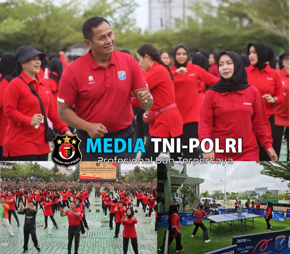 Kuatkan Sinergitas, Kodam XII/Tpr Silaturahmi dan Olahraga Bersama Awak Media