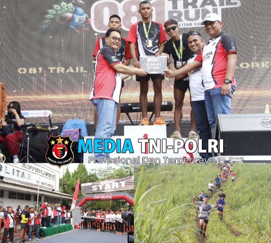 Meriahkan HUT Korem 081/DSJ Ke 61, Kodim 0808/Blitar Dan Yonif 511/DY Gelar Trail Run De Blitar Explorer