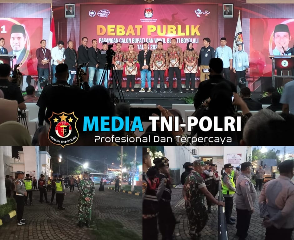 TNI – Polri Kompak Amankan Debat Cabup Boyolali