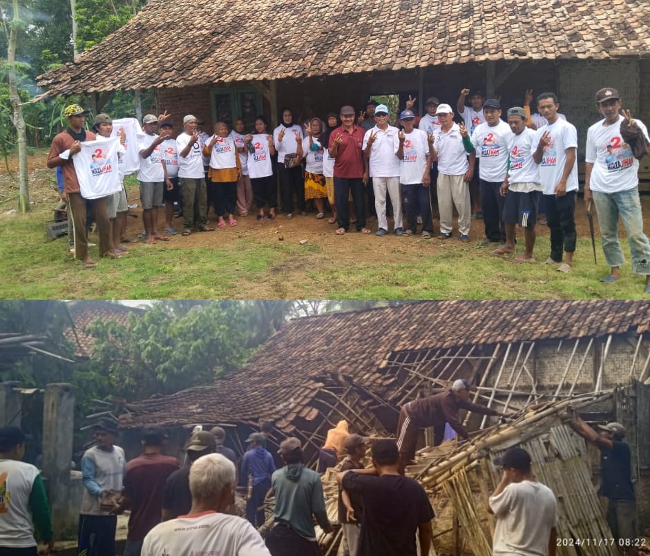 Organ Relawan Gass RMD Menyalurkan Bantuan Kepada Korban Bencana di Kecamatan Banyumas Kabupaten Pringsewu