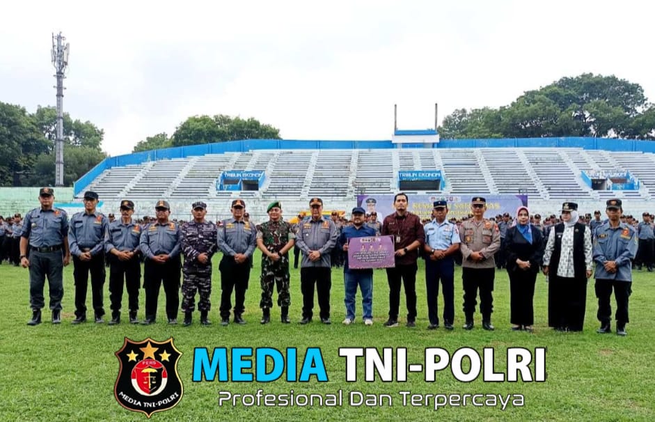 Dandim 0833/Kota Malang Hadiri Apel Kesiapan Satlinmas Dalam Pilkada 2024