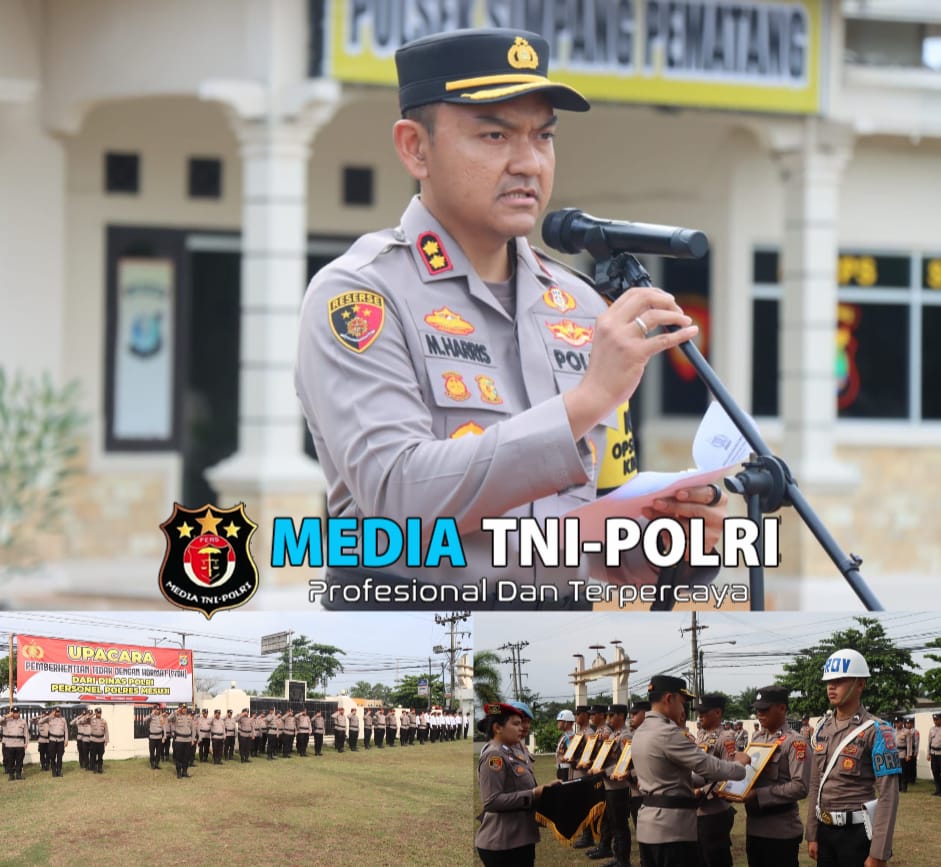 Kapolres Mesuji AKBP Muhammad Harris, Gelar dan Pimpin Upacara Simbolis Pemberhentian Tidak dengan Hormat (PTDH) 7 Anggota Personil Polres Mesuji