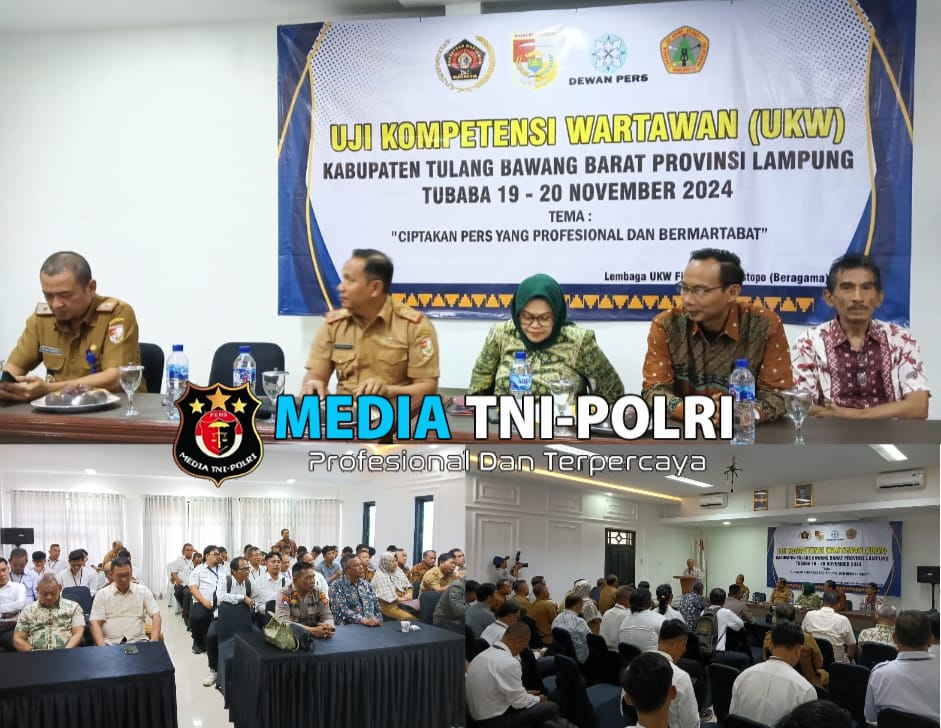 Kasat binmas Polres Tulang Bawang Barat Hadiri Uji Kompetensi Wartawan yang Digelar Persatuan Wartawan Indonesia (PWI)