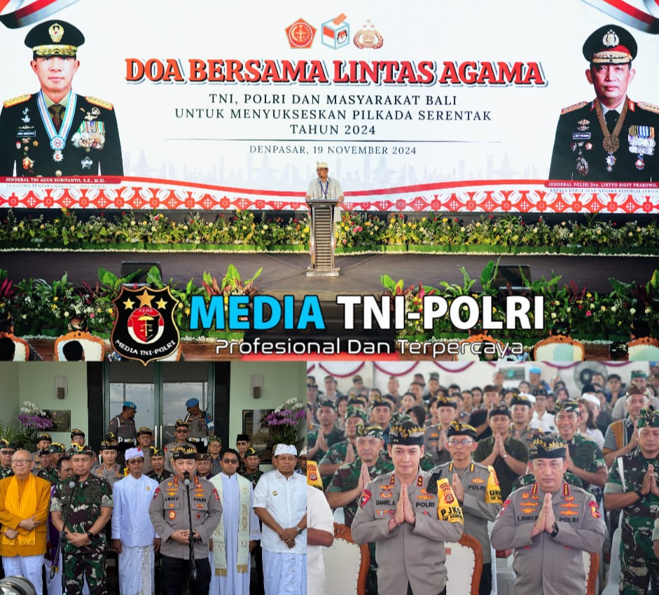 Sukseskan Pilkada 2024, Kapolri dan Panglima TNI Ikuti Doa Bersama Lintas Agama