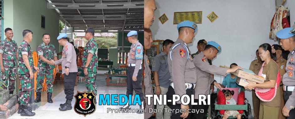 Sinergi TNI-POLRI : Propam Polres Pringsewu Kunjungi Koramil Gadingrejo, Gelar Patroli Gabungan dan Aksi Sosial