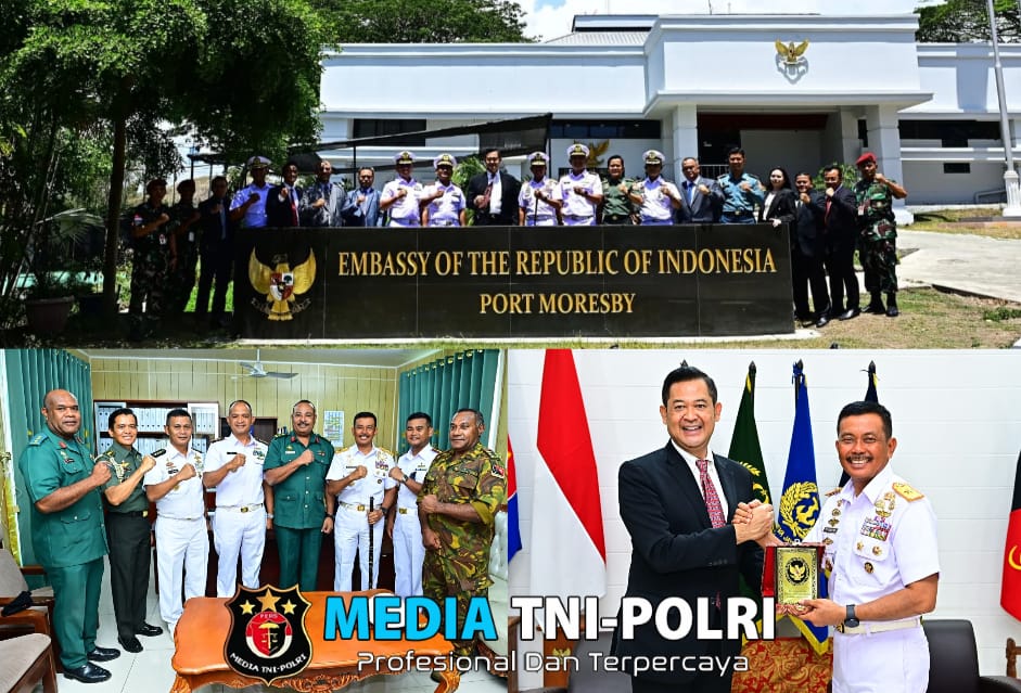 Komandan Pasmar 3 Laksanakan Courtesy Call Ke Defence Force Headquarters, Murray Barrack dan Kedutaan RI di Port Moresby