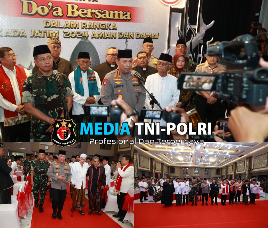 Kapolri dan Panglima Hadiri Doa Lintas Agama di Jatim