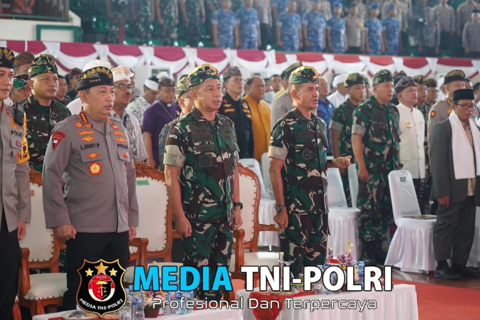 Safari Pengamanan Pilkada Serentak, Panglima TNI Bersama Kapolri Hadiri Doa Bersama Lintas Agama di Bali