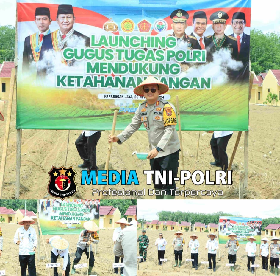 Polres Tulang Bawang Barat Launching Gugus Tugas Polri Mendukung Ketahanan Pangan