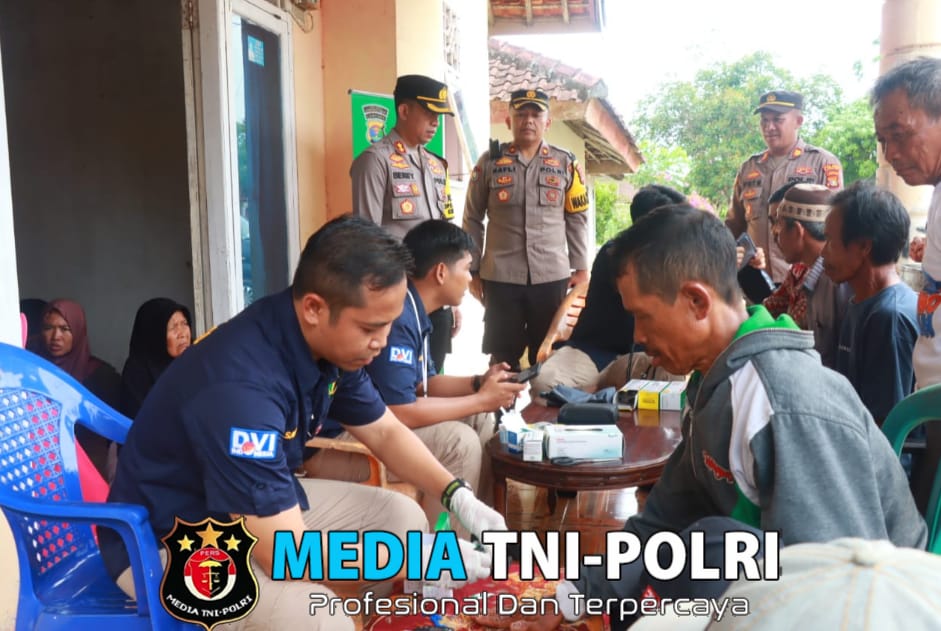 Si Dokkes Polres Lampung Timur Gelar Pemeriksaan Kesehatan Untuk Anggota Gapoktan di Way Bungur