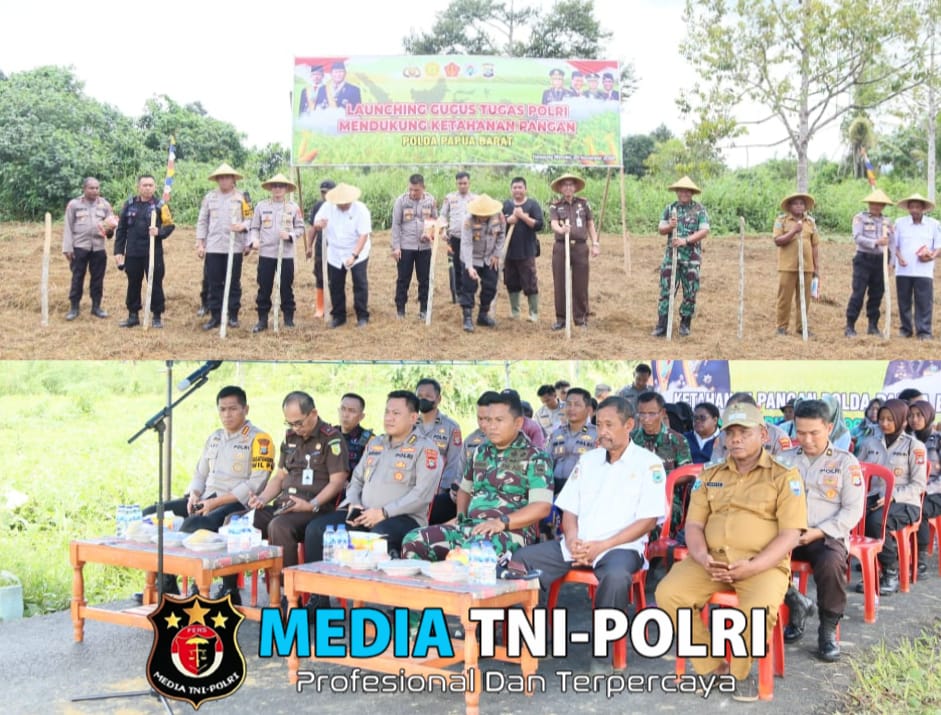 Polda Papua Barat Launching Gugus Tugas Polri Dukung Program Ketahanan Pangan