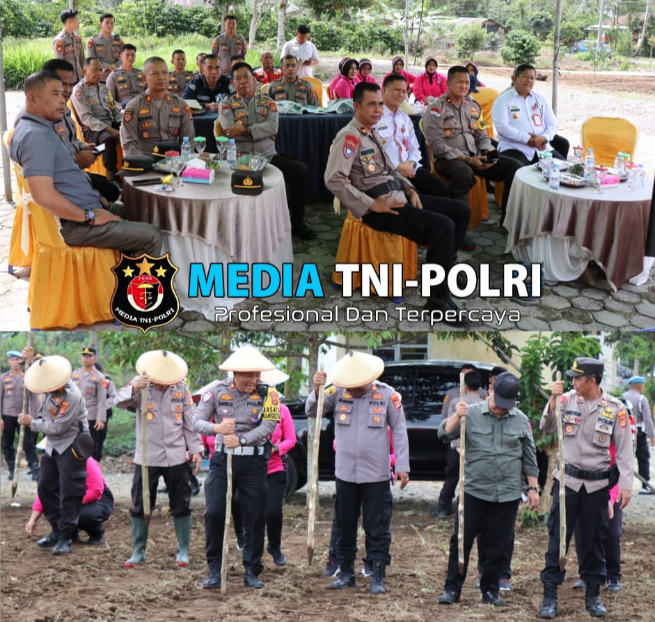 Polres Lampung Barat Launching Gugus Tugas Polri Mendukung Ketahanan Pangan