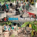 Danramil dan Anggota Bangun Jembatan Penghubung Antar Desa, Membuka Akses dan Mempererat Silaturahmi