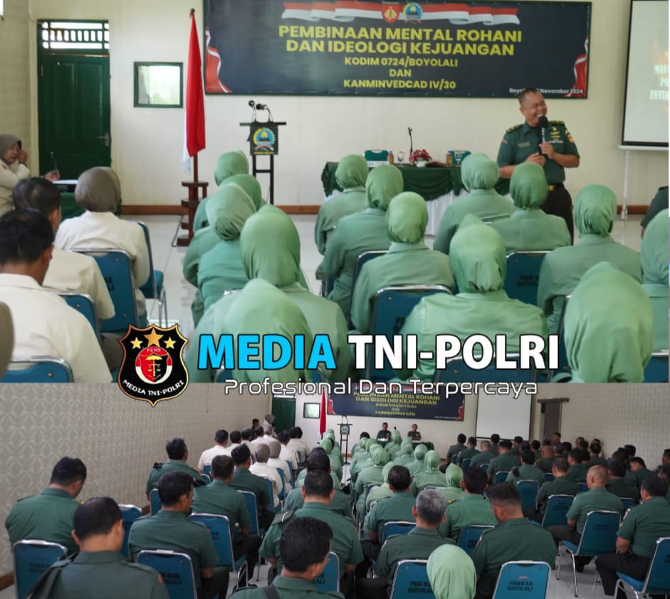 Kodim Boyolali Terima Pembinaan Mental Dan Ideologi