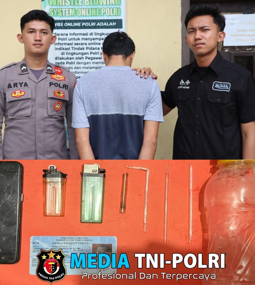 Gelar Razia Gabungan, Satresnarkoba Polres Tanggamus Amankan Residivis Tersangka Narkotika