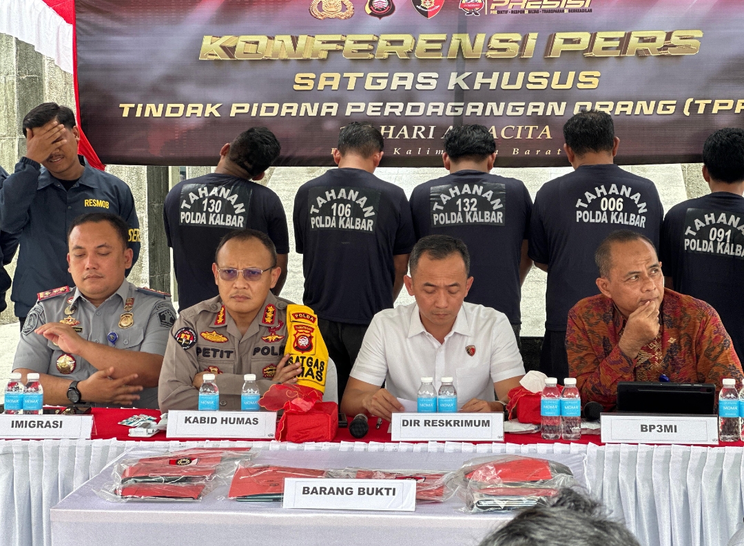 Kurang Dari Sebulan, Polda Kalbar Dan Jajaran Berhasil Bongkar Sebanyak 23 Kasus TPPO