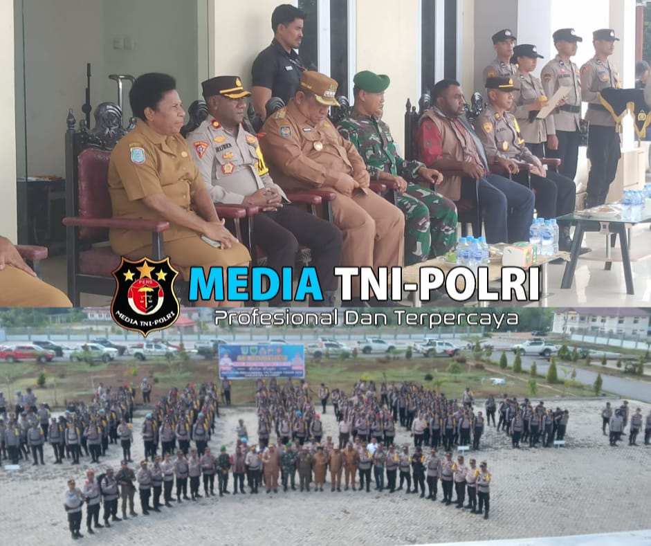 Polres Maybrat Gelar Apel Gabungan dalam Rangka Operasi Mantap Praja Maybrat II Tahun 2024-2025
