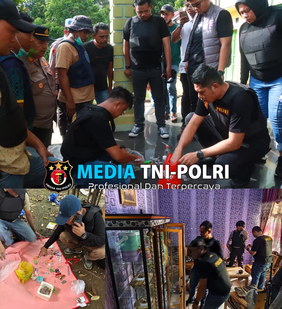 Razia Kampung Narkoba, Polres Lampung Timur Amankan Barang Bukti dan Satu Pengguna
