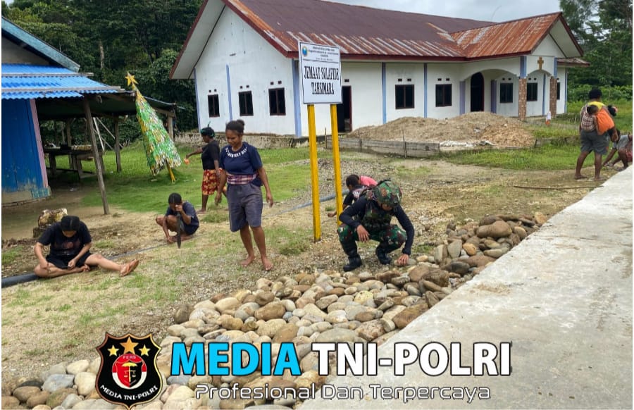 Warga Fuog Antusis Kerja Bakti bersama Habema