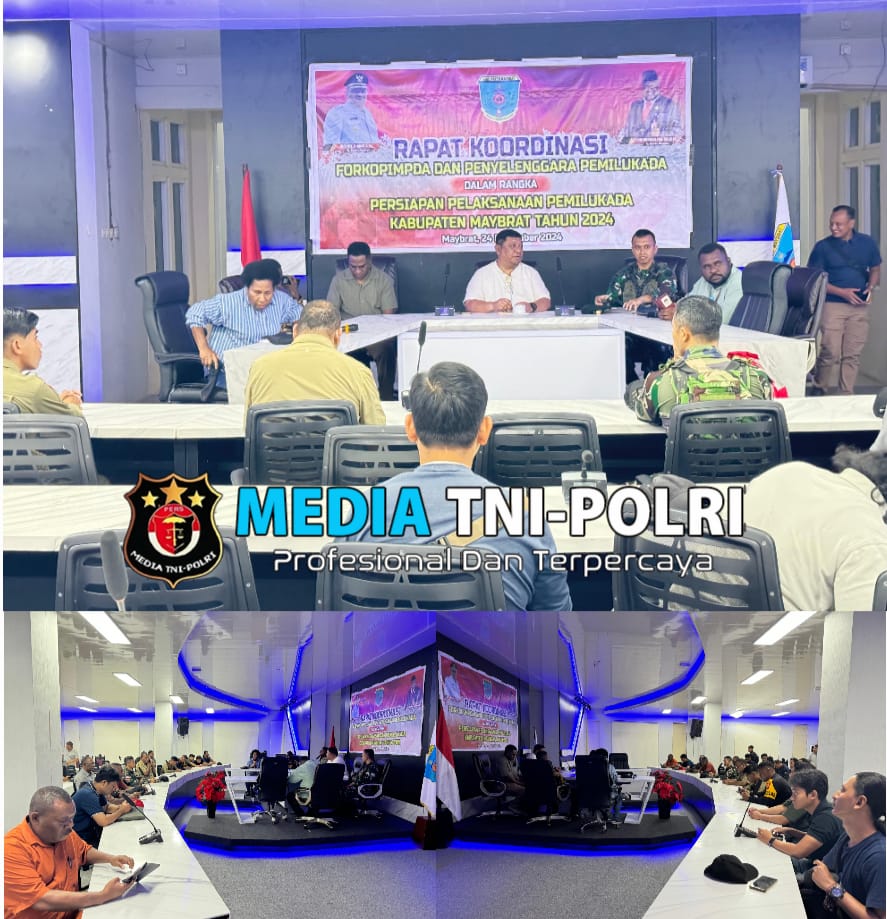 Rapat Koordinasi Forkopimda dan Penyelenggara Pemilukada Kabupaten Maybrat Tahun 2024, Pastikan Persiapan Pemilu Berjalan Lancar