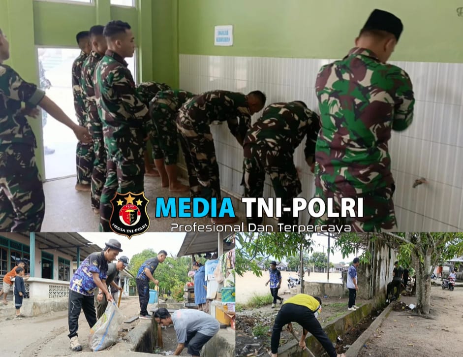 Sinergi Prajurit Yonif 147/KGJ dan Warga Desa Penyak: Bersama Wujudkan Lingkungan Bersih dan Sehat