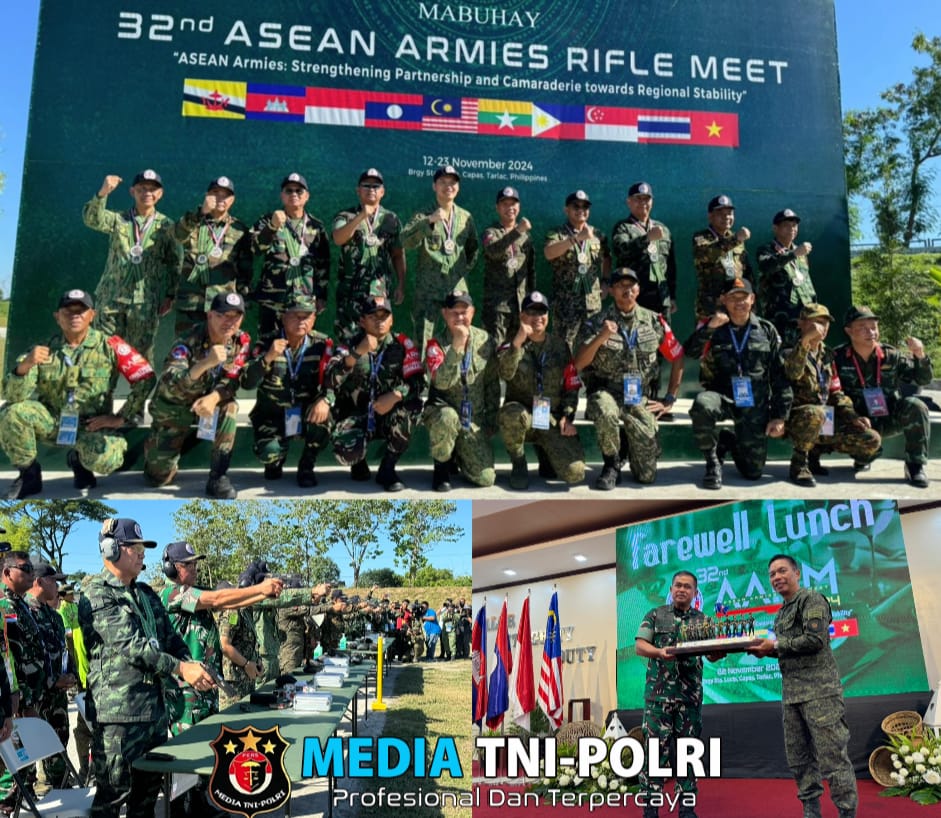 Kasad Hadiri Penutupan Lomba Tembak AARM ke-32 di Philipina