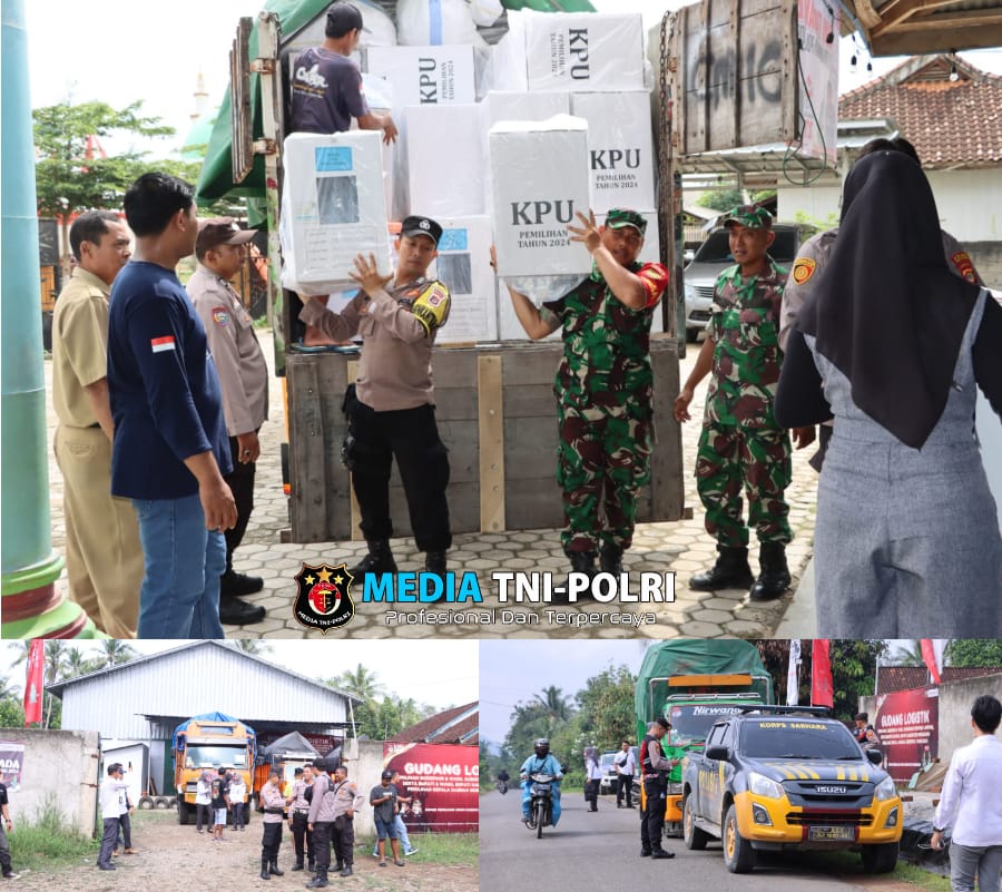 Polres Pringsewu Kawal Ketat Distribusi Logistik Pilkada ke PPK di Sembilan Kecamatan