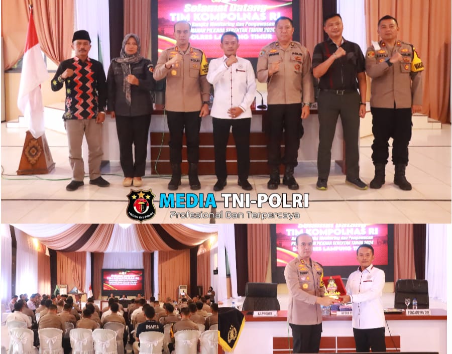 Polres Lampung Timur Terima Kunjungan Kompolnas untuk Pengawasan Kesiapan Pengamanan Pilkada 2024